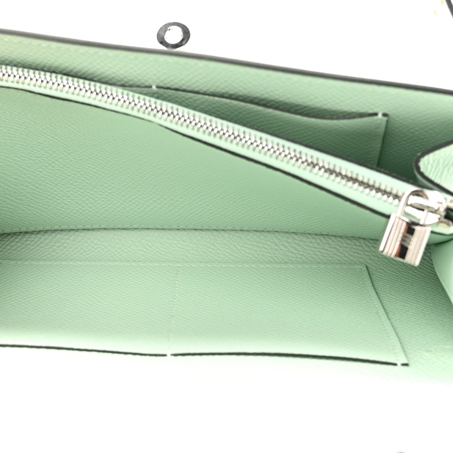 Epsom Kelly Wallet To Go Vert Peppermint