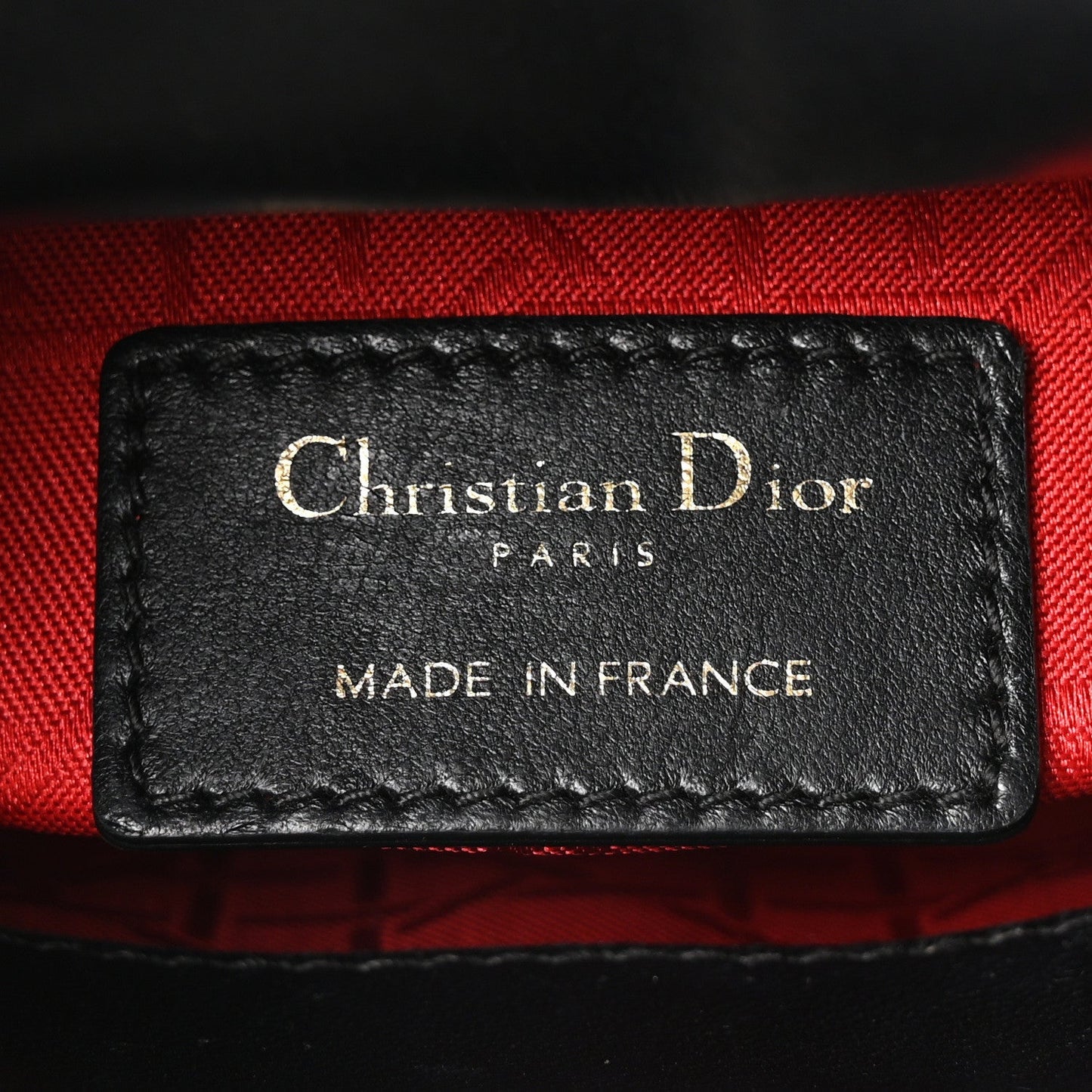 Lambskin Cannage Mini Lady Dior Black