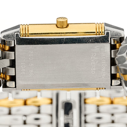 Stainless Steel 18K Yellow Gold 20mm Reverso Lady Manual Winding Watch White 260.5.86