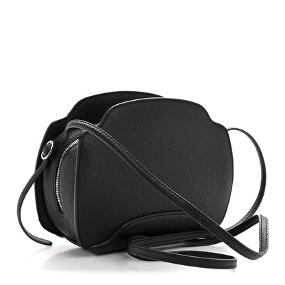 Grained Calfskin Sesia Crossbody Black