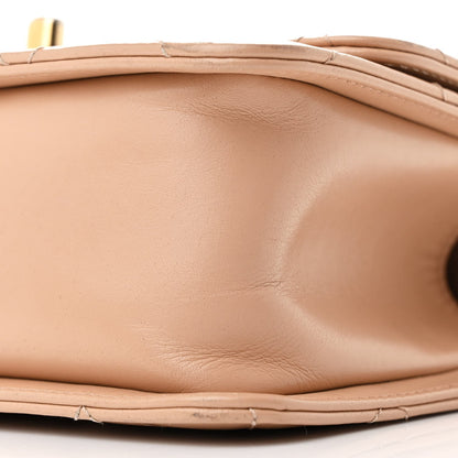 Calfskin Quilted Mini Perfect Fit Flap Beige