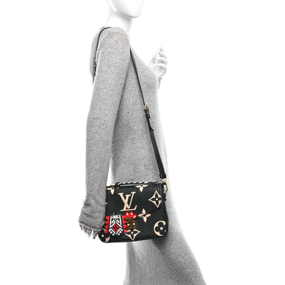 Empreinte Monogram Giant Crafty Pochette Metis Black Creme