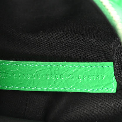 Agneau Arena Le Cagole Shoulder Bag XS Vivid Green