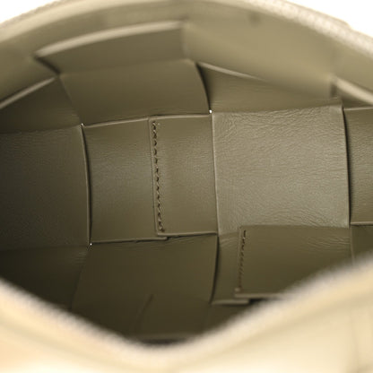 Lambskin Maxi Intrecciato Cassette Camera Bag Travertine