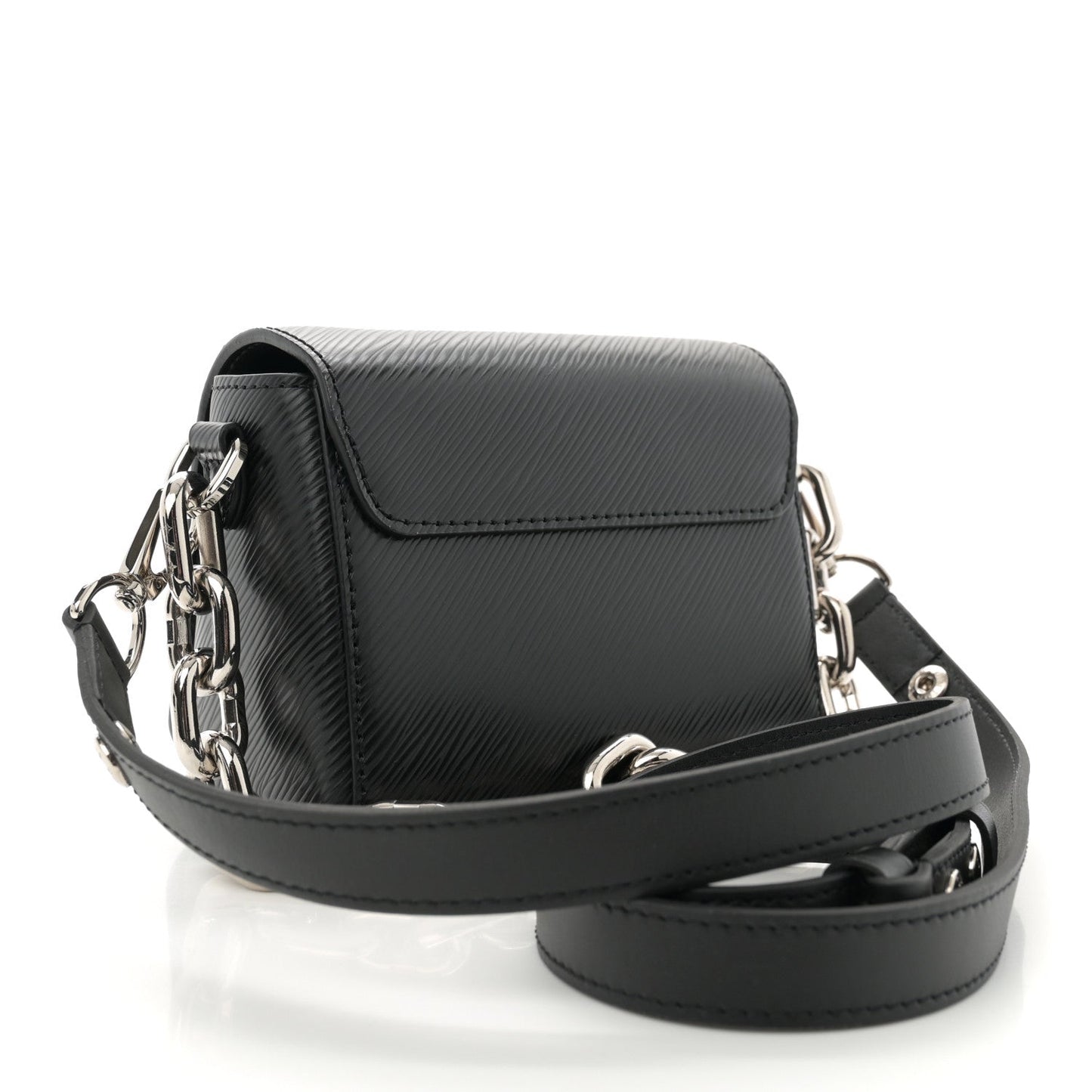 Epi Twist Lock Shoulder Bag XL Black