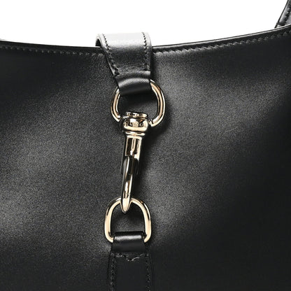 Boarded Dyana Lux Calfskin Small Jackie 1961 Hobo Black
