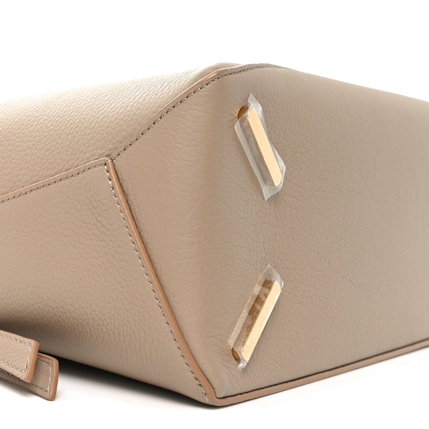 Calfskin Large Puzzle Edge Bag Sand