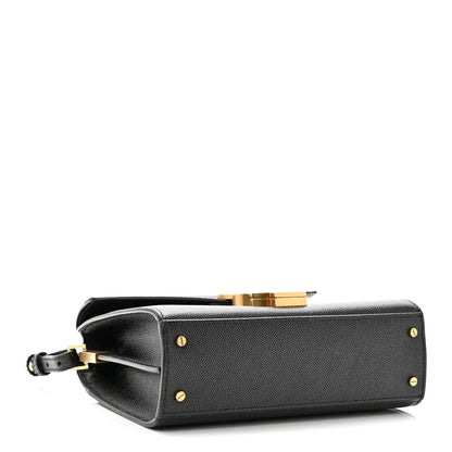 Grain De Poudre Mini Classic Monogram Cassandra Top Handle Black