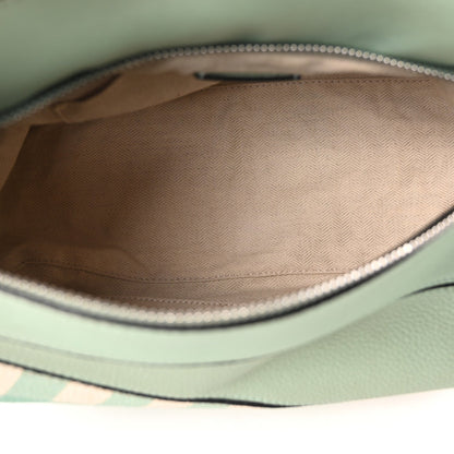 Calfskin Medium Gingham Puzzle Bag Lime