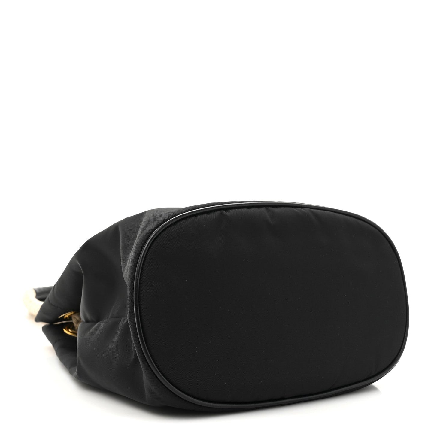 Re-Nylon Triangle Mariner Bucket Bag Black