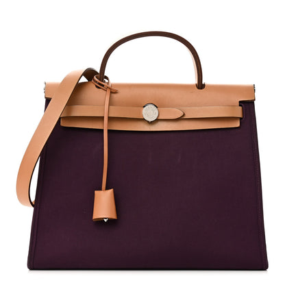 Toile Vache Hunter Herbag Zip 31 PM Cassis Fauve