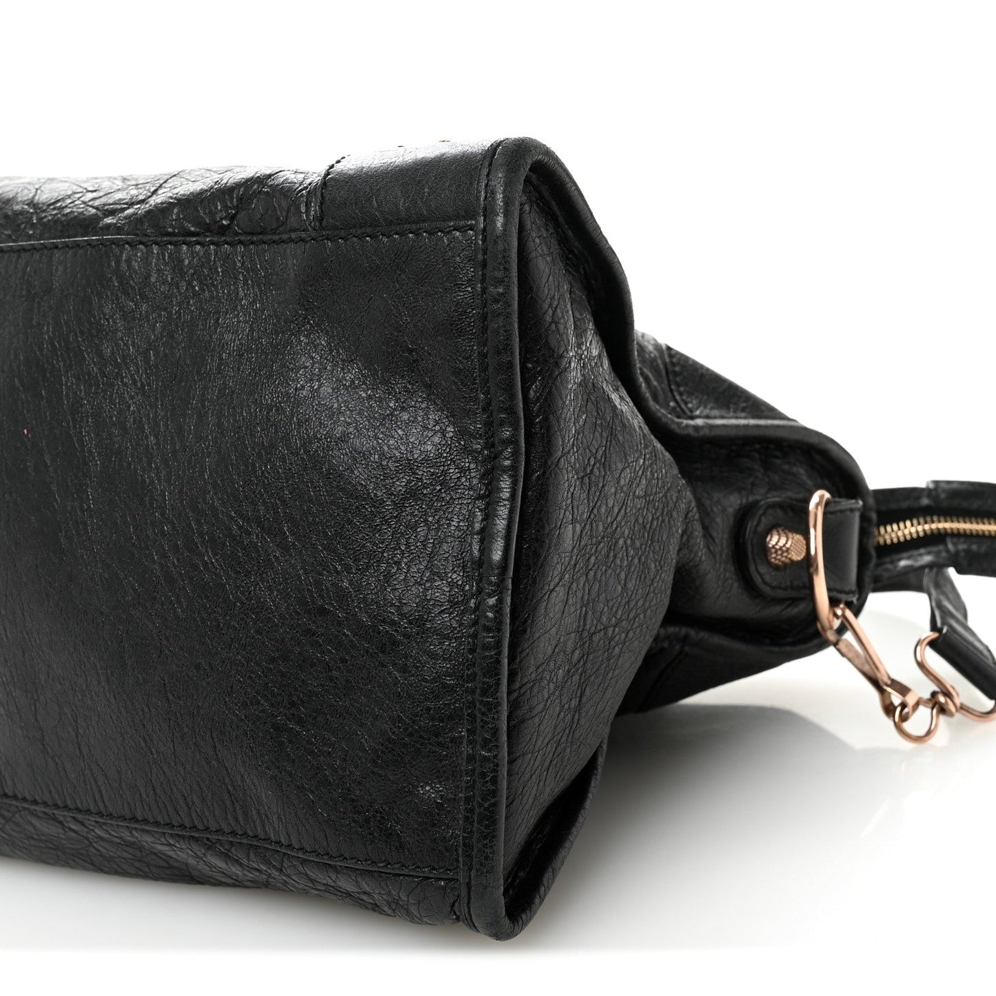 Agneau Giant 21 Rose Gold  Hardware Part Time Black