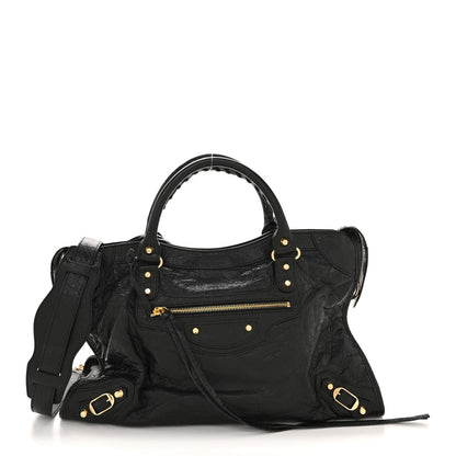 Agneau Classic Gold Hardware City Black