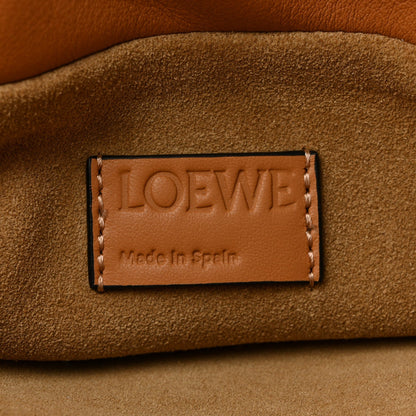 Nappa Calfskin Medium Flamenco Knot Clutch Warm Desert