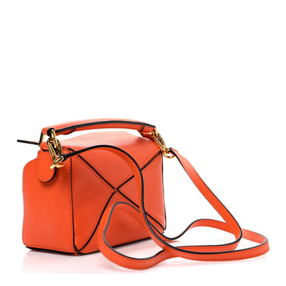Calfskin Mini Puzzle Bag Orange