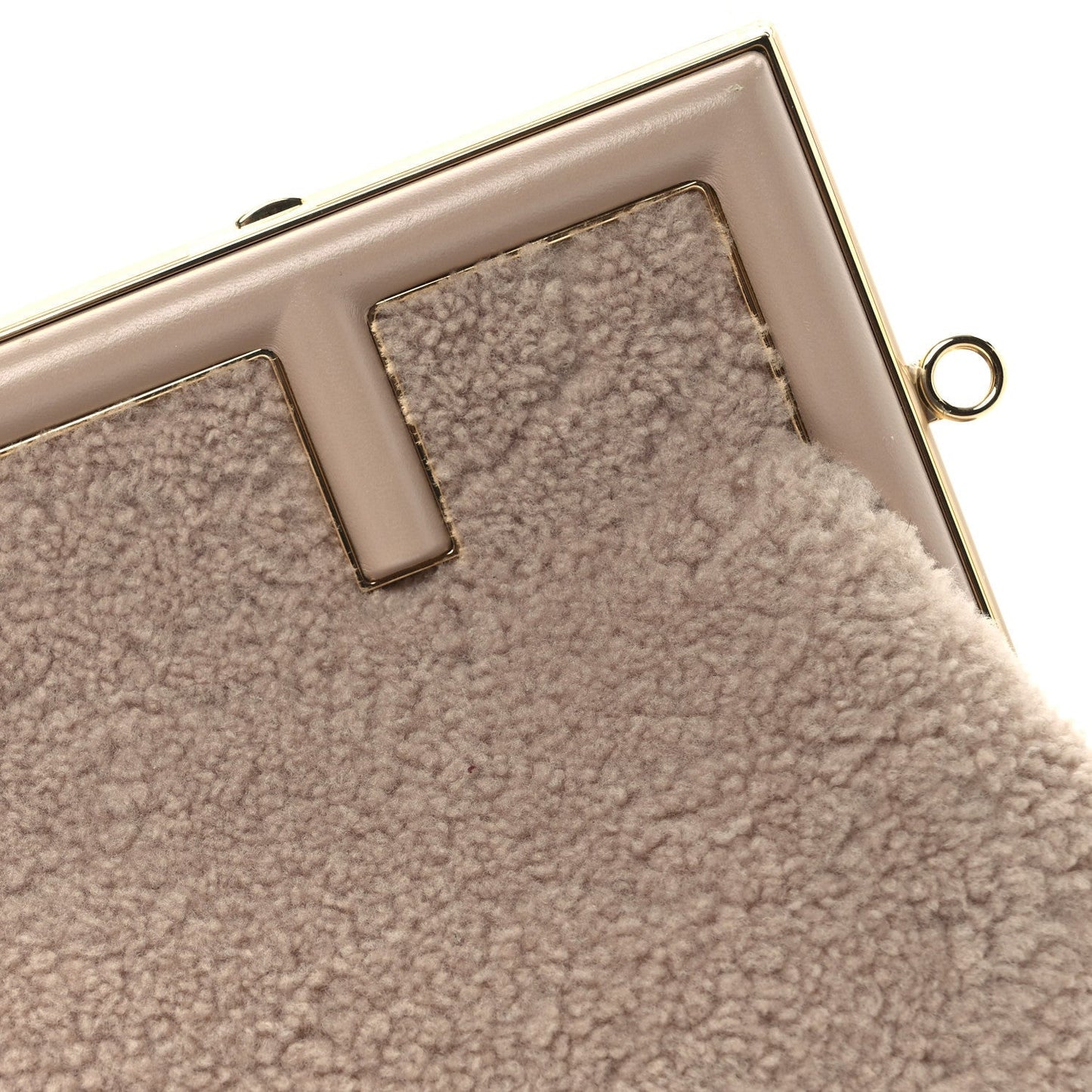 Shearling Small Fendi First Rosa Plaster