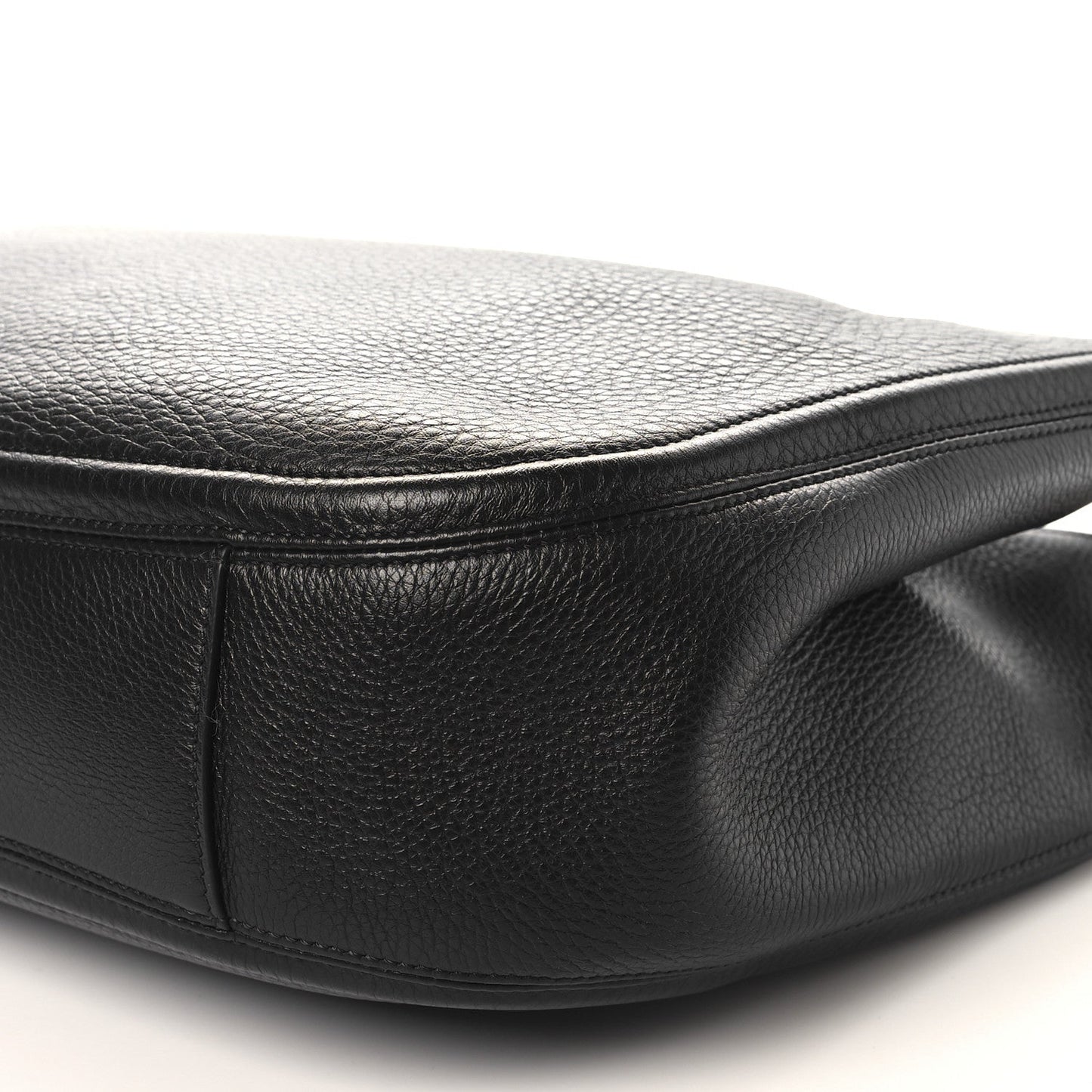 Nappa Maxi Vlogo Gate Hobo Bag Black