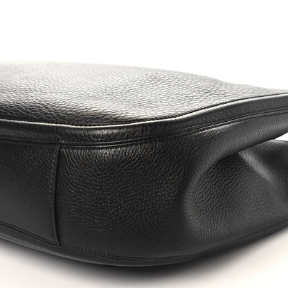 Nappa Maxi Vlogo Gate Hobo Bag Black