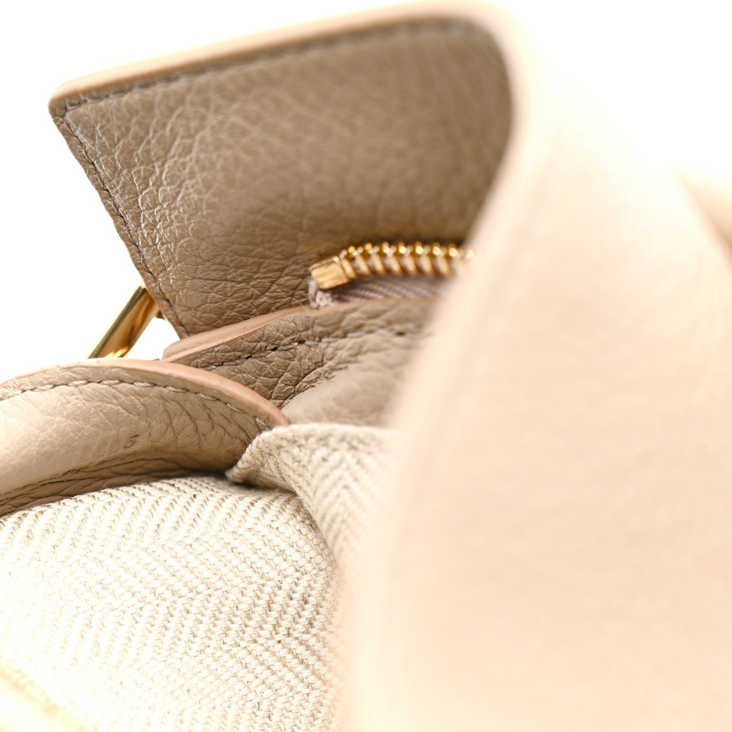 Calfskin Mini Puzzle Edge Bag Sand
