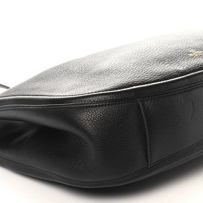 Nappa Maxi Vlogo Gate Hobo Bag Black