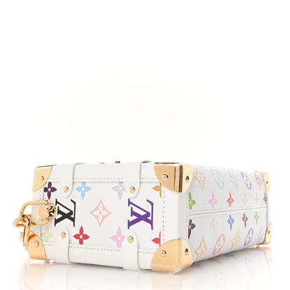 LV x TM Cowhide Monogram Multicolor Side Trunk MM White
