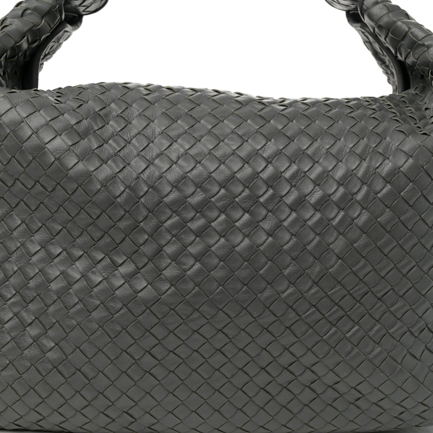 Nappa Intrecciato Sloane Hobo Ferro Gray