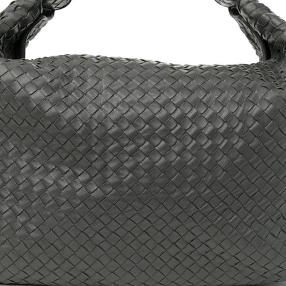 Nappa Intrecciato Sloane Hobo Ferro Gray