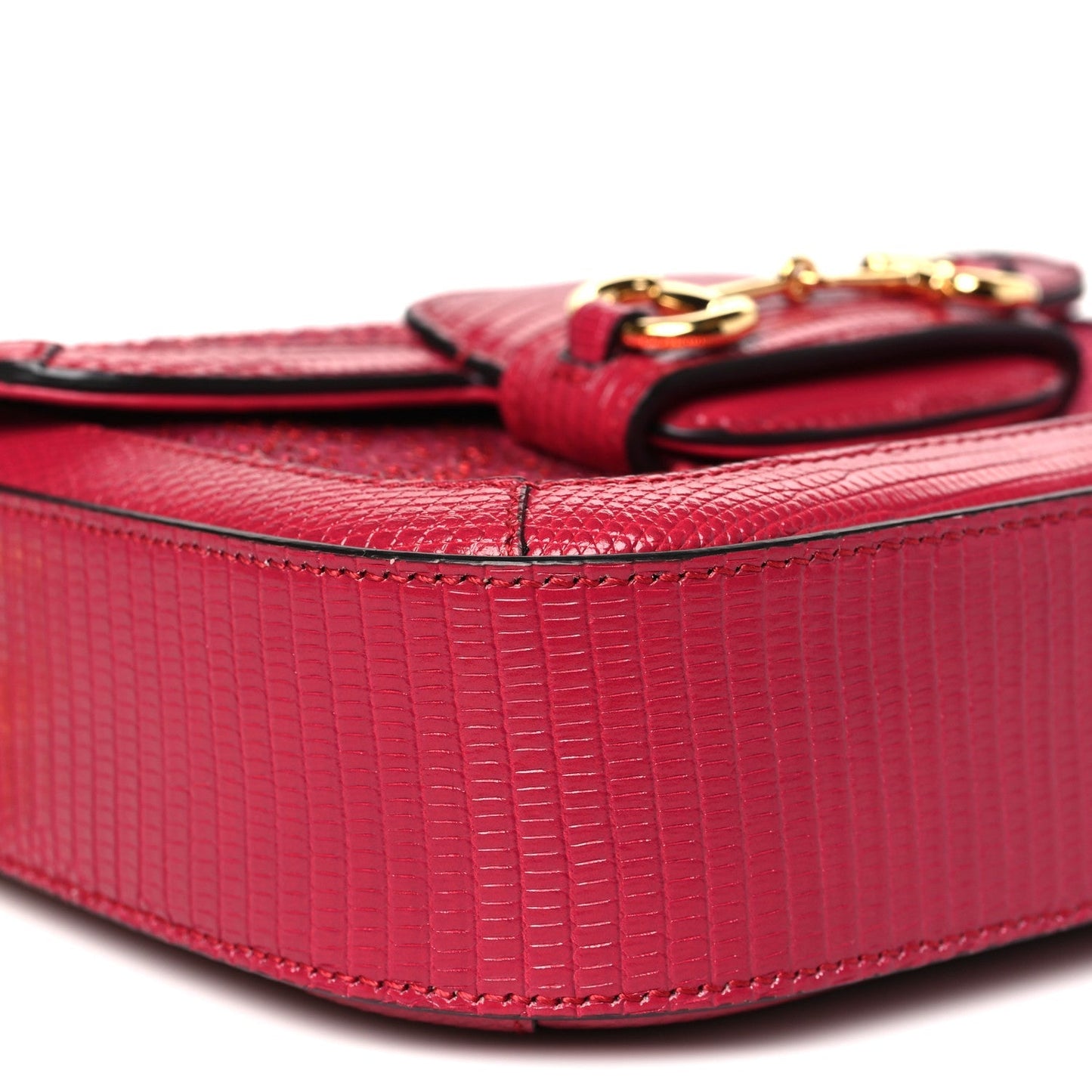 Canvas Calfskin Crystal GG Monogram Snakeskin Mini Horsebit 1955 Shoulder Bag Pink