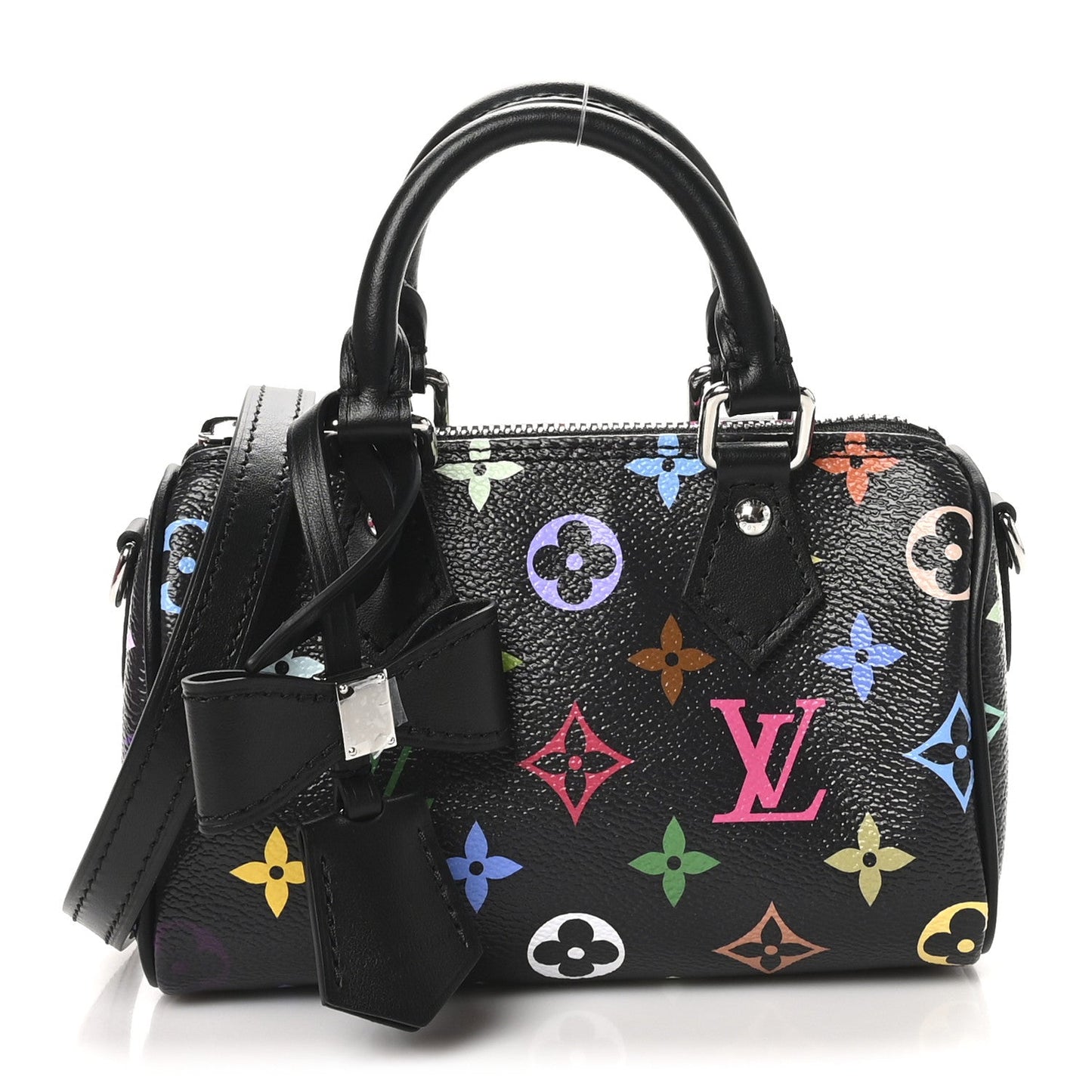 LV X TM Monogram Multicolor Nano Speedy Black