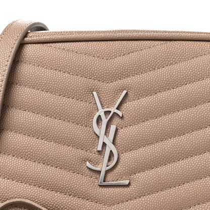 Grain De Poudre Matelasse Monogram Mini Lou Camera Bag  Gold Sand