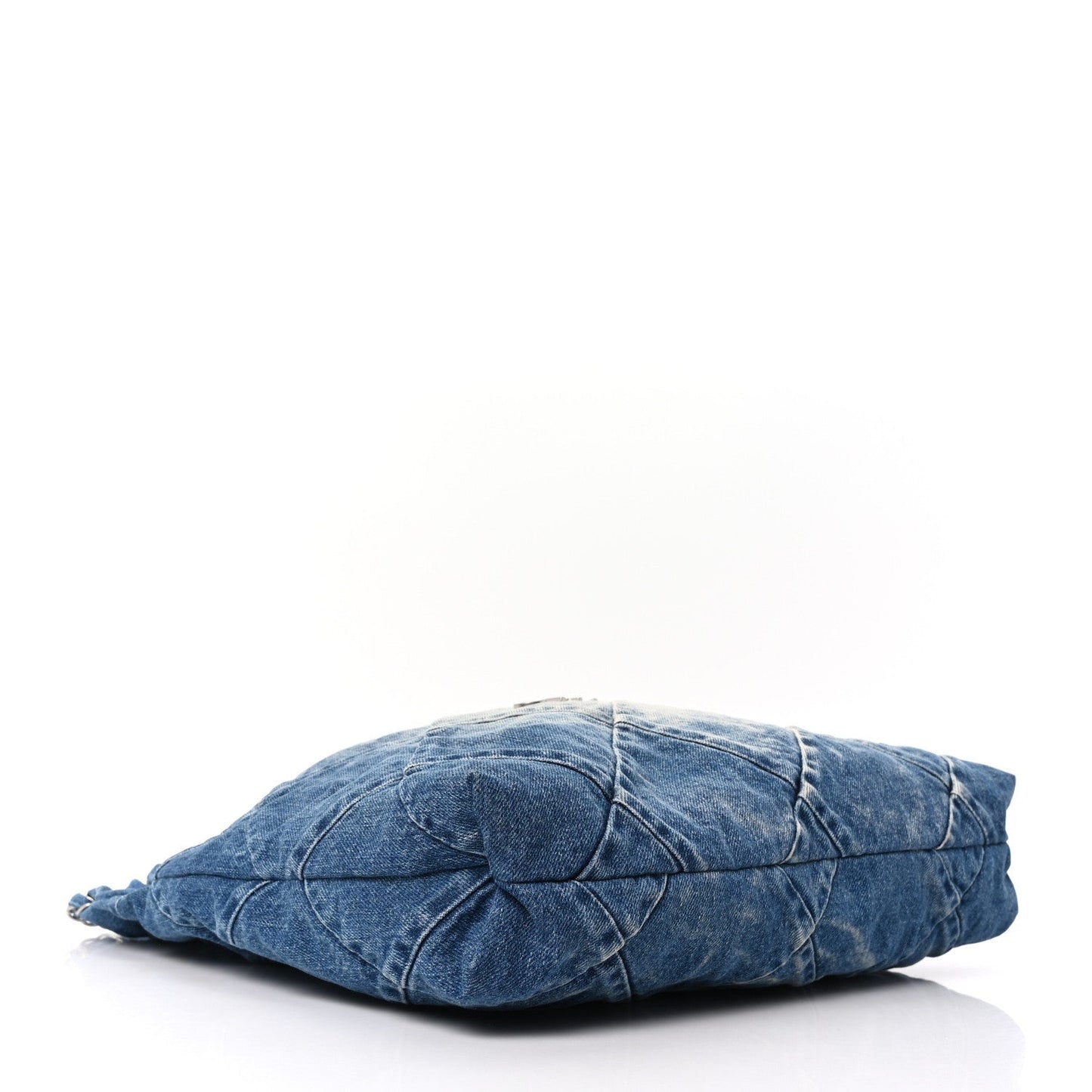 Denim Quilted Chanel 22 Blue