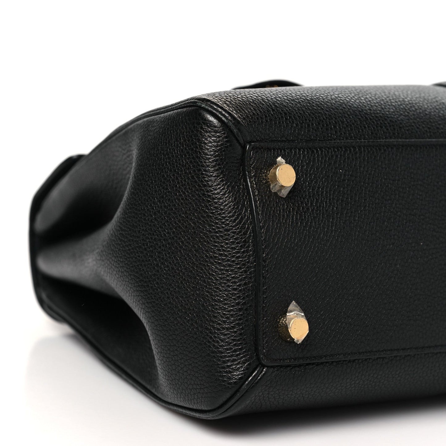 Grained Calfskin Classique 16 Top Handle Bag Black