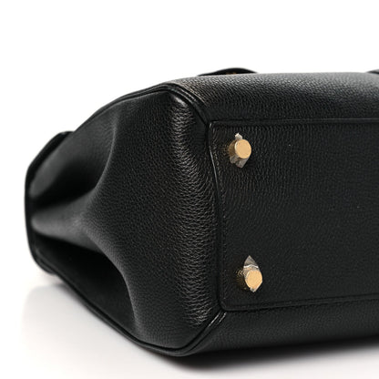 Grained Calfskin Classique 16 Top Handle Bag Black
