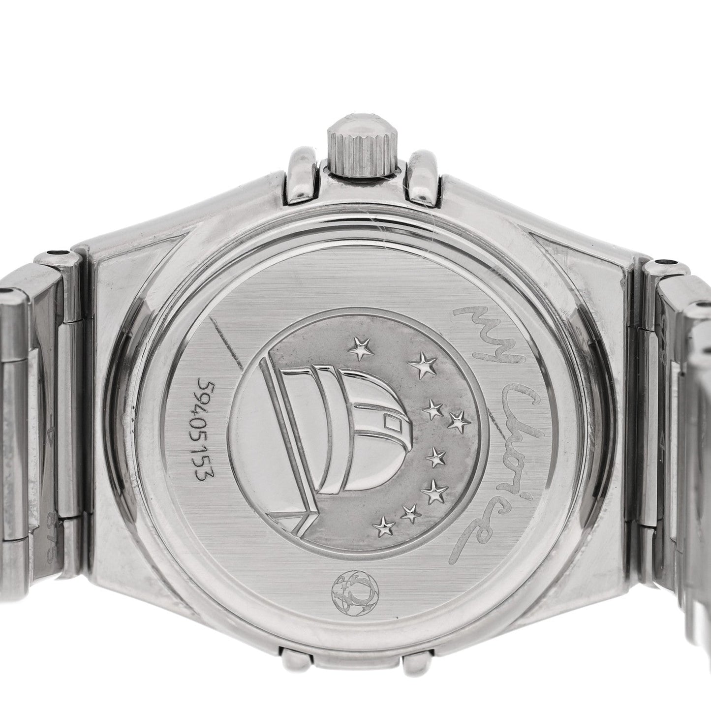Stainless Steel Diamond Bezel Mother of Pearl 22mm Constellation My Choice Quartz Watch 1465.71.00