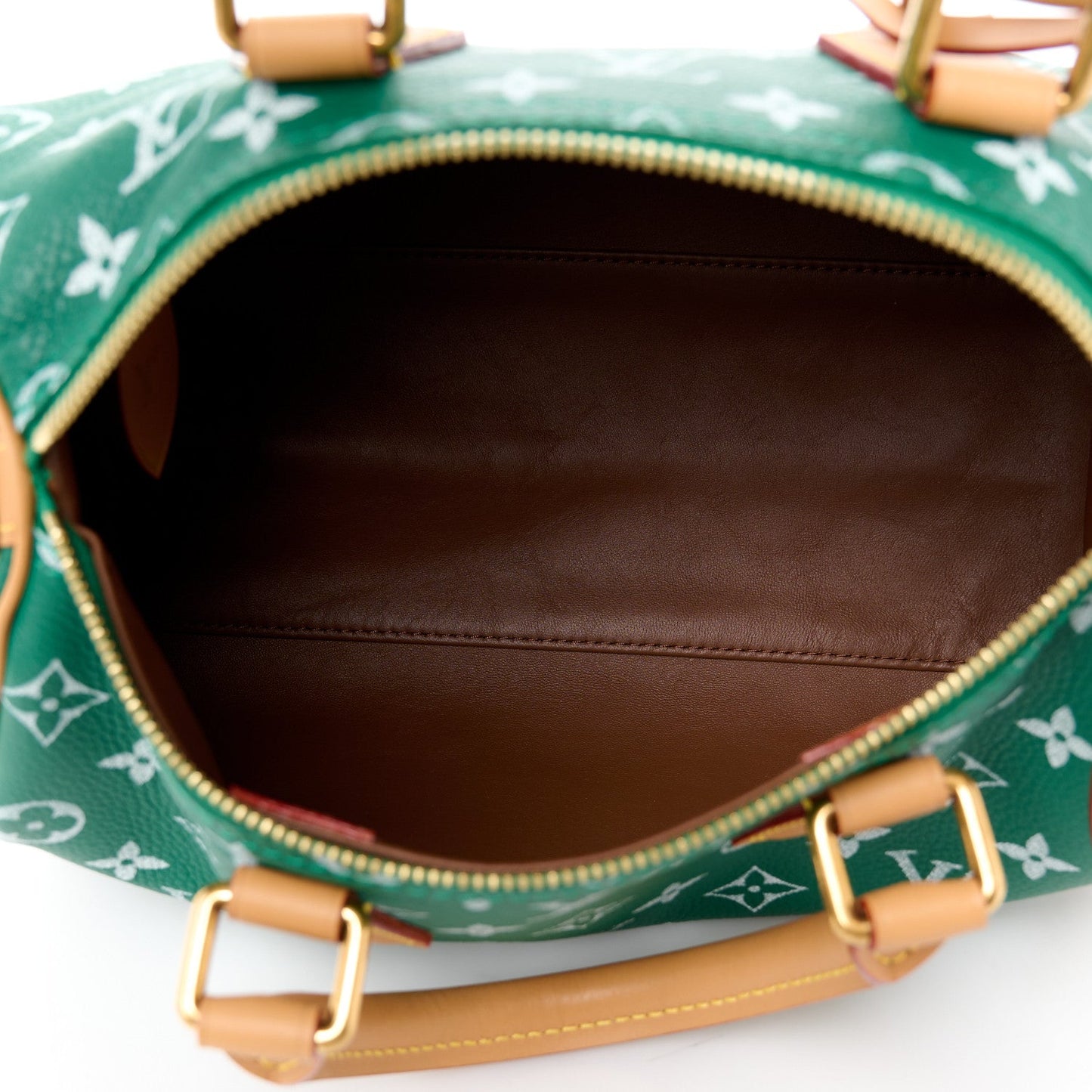 Calfskin Monogram Speedy P9 Bandouliere 25 Green