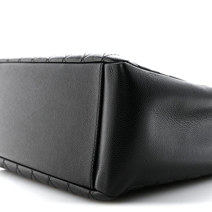 Caviar Quilted Grand Shopping Tote GST Black