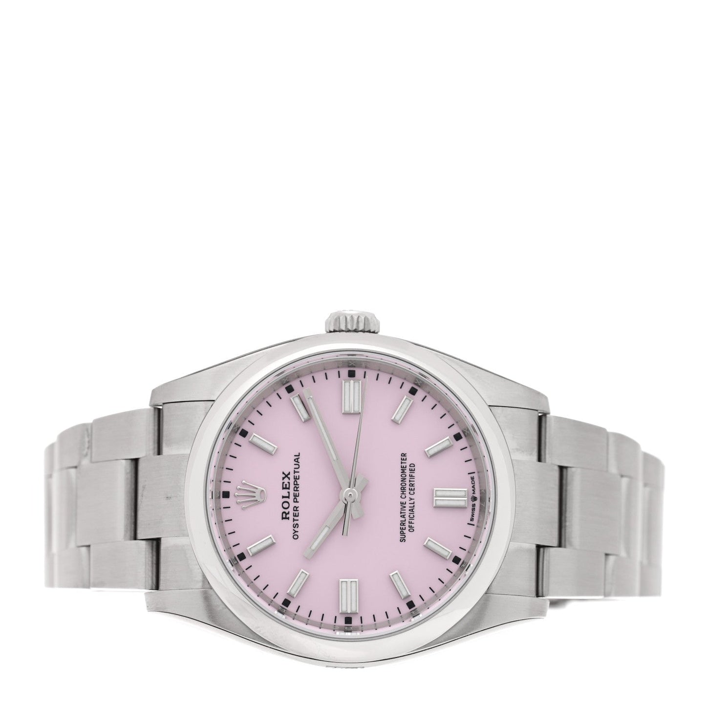 Stainless Steel 36mm Oyster Perpetual Watch Candy Pink 126000