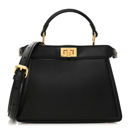 Shiny Nappa Petite Peekaboo I SEE U Satchel Black