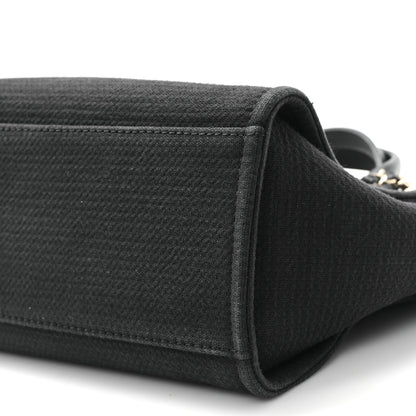 Mixed Fibers Small Deauville Tote Black