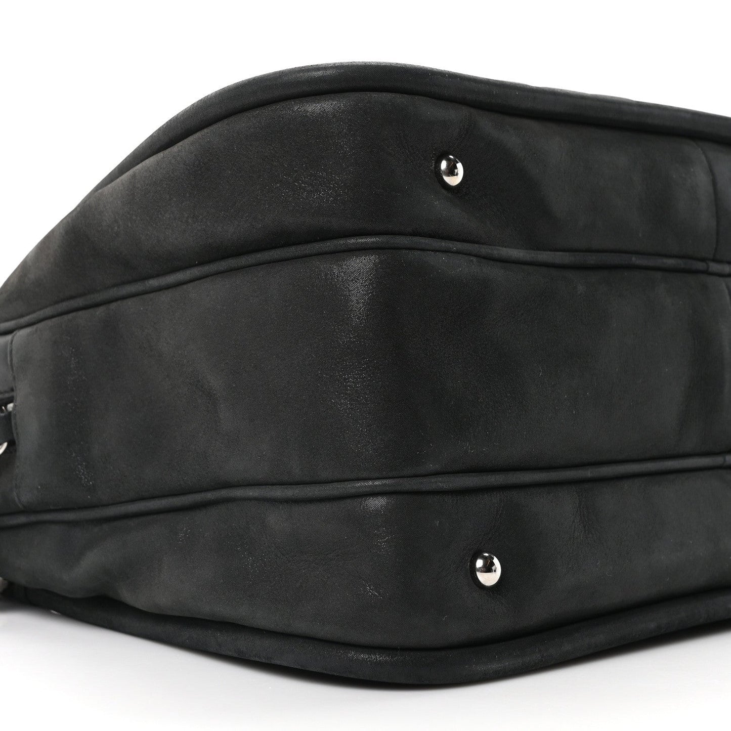 Iridescent Calfskin Quilted Relax CC Camera Case Black
