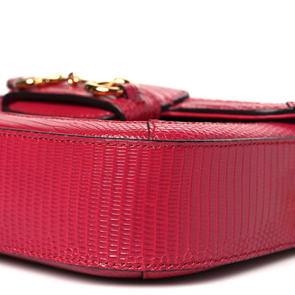 Canvas Calfskin Crystal GG Monogram Snakeskin Mini Horsebit 1955 Shoulder Bag Pink