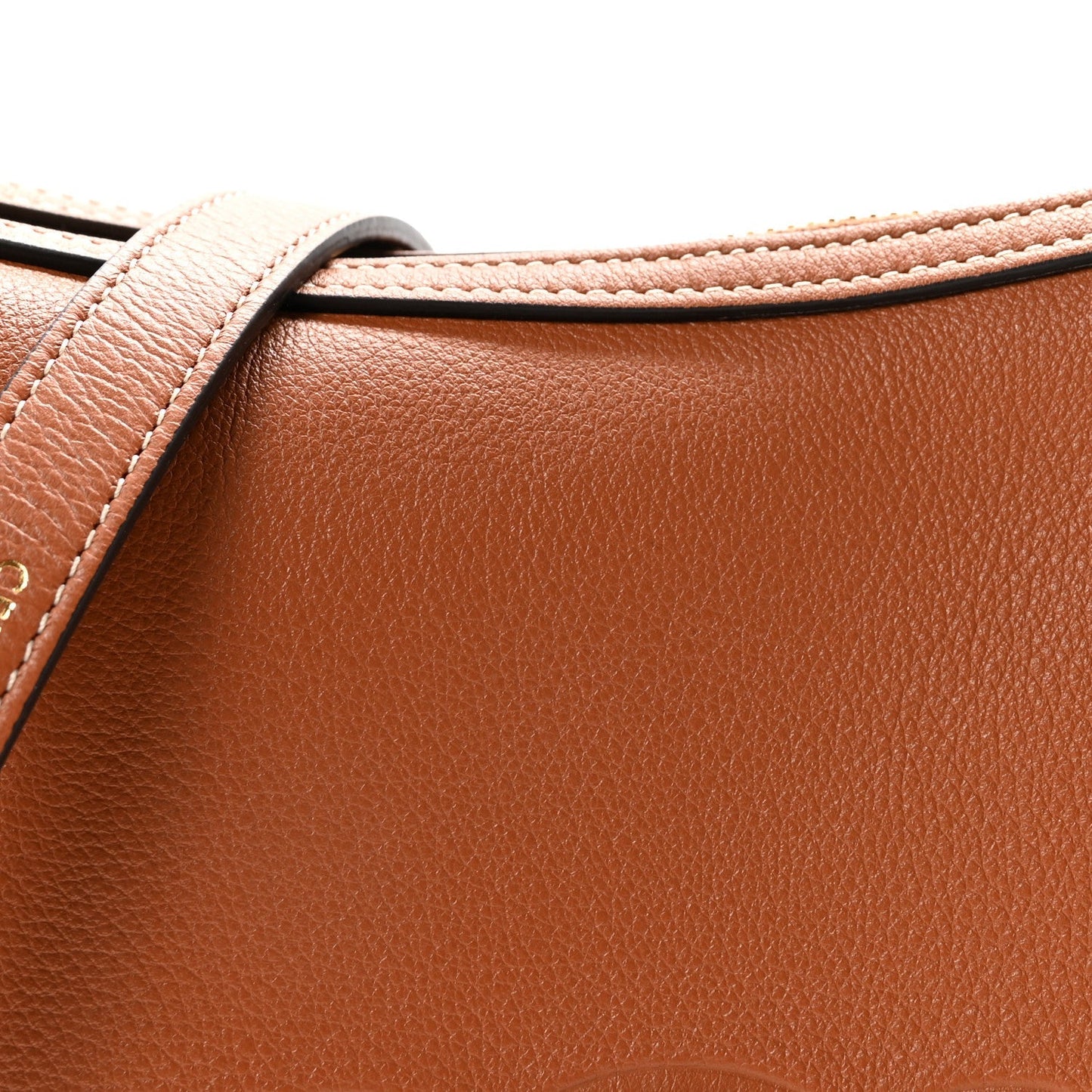 Supple Calfskin Small Triomphe Heloise Shoulder Bag Tan