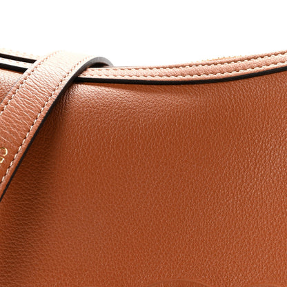 Supple Calfskin Small Triomphe Heloise Shoulder Bag Tan