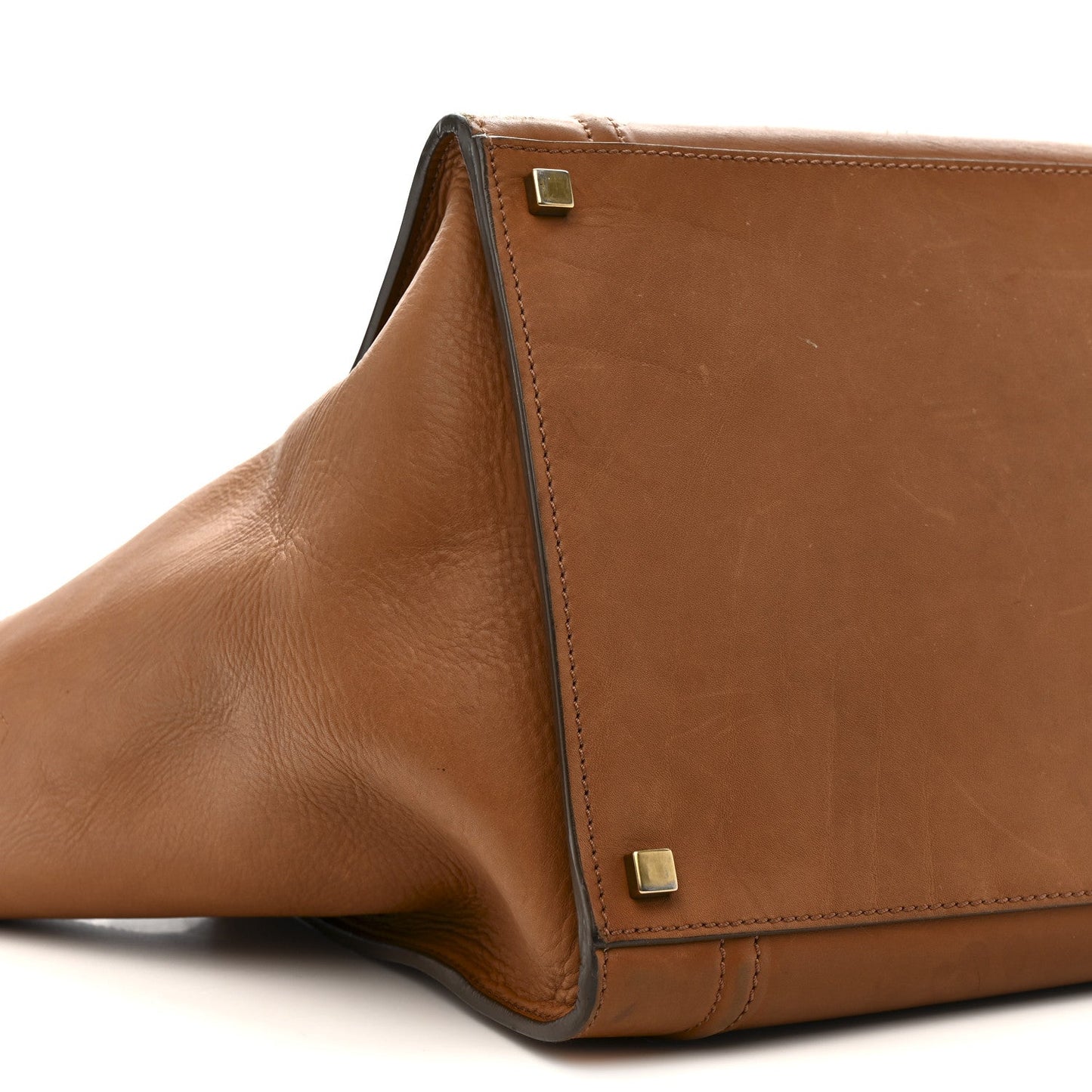 Natural Calfskin Medium Phantom Luggage Tan