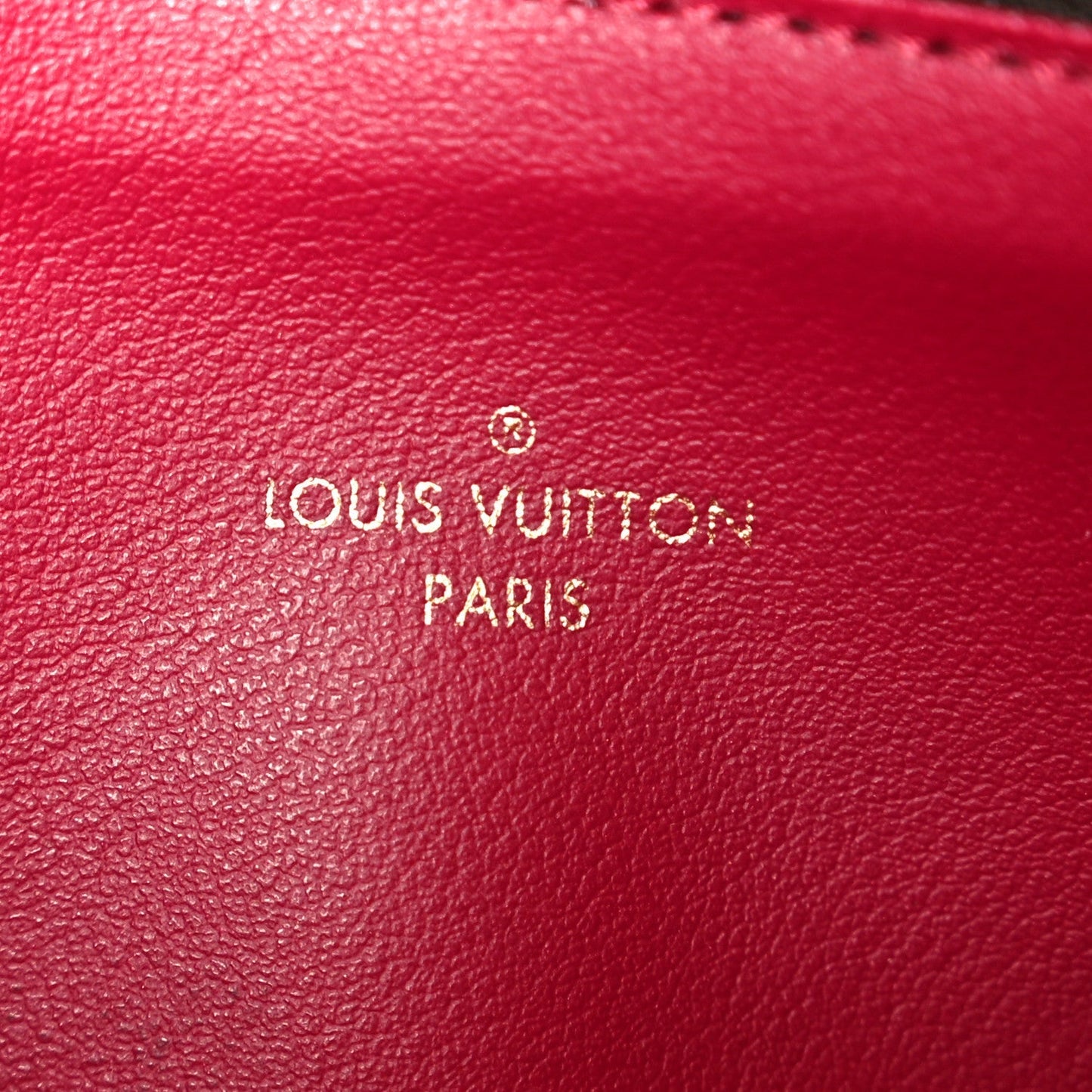 Monogram Pochette Felicie Chain Wallet Fuchsia