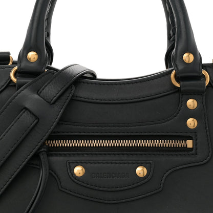 Smooth Calfskin Neo Classic Brass Hardware S City Black