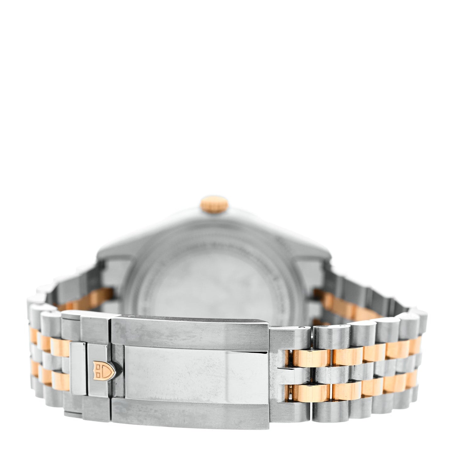 Stainless Steel 18K Yellow Gold Diamond Bezel 36mm Black Bay Automatic Watch Champagne 79653
