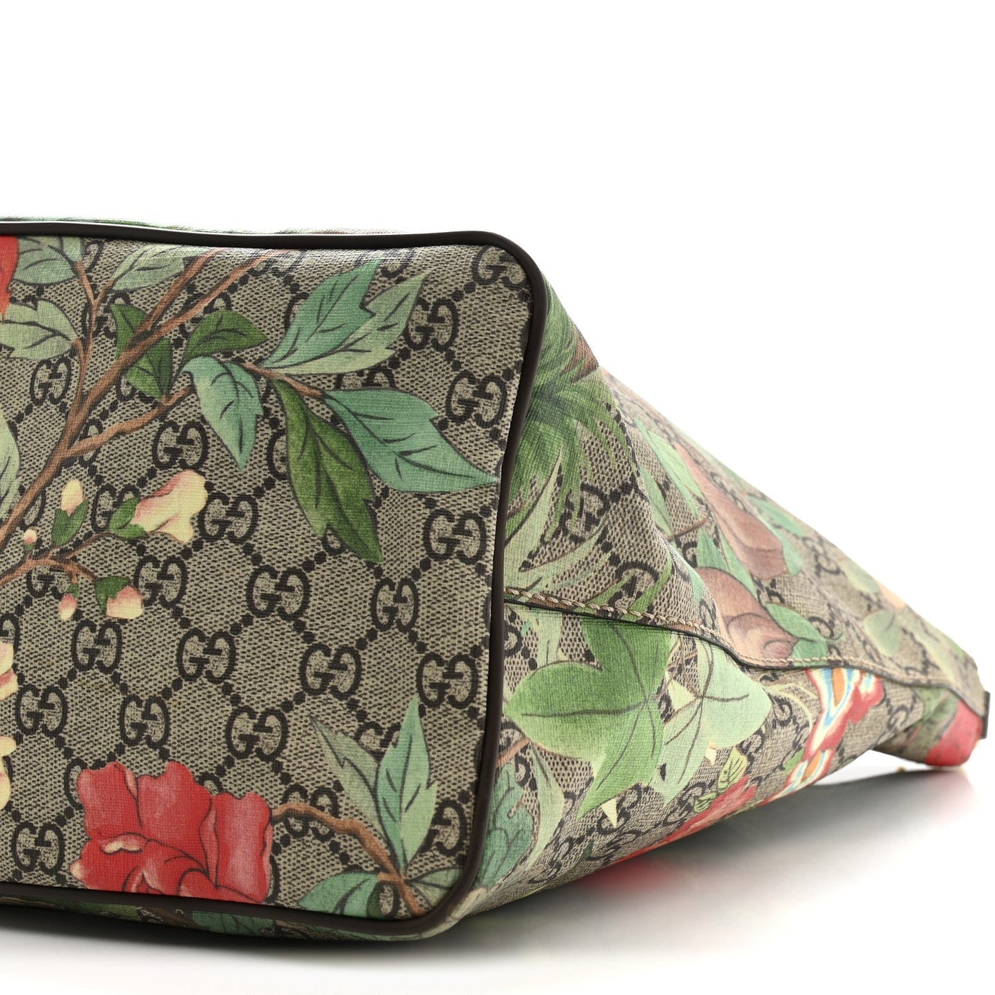 Soft GG Supreme Monogram Tian Medium Crossbody Tote Beige Multicolor New Acero