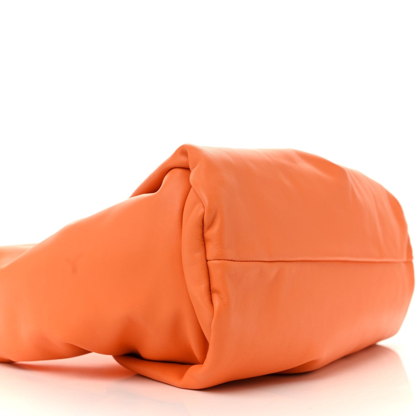 Smooth Butter Calfskin Small The Shoulder Pouch Light Orange