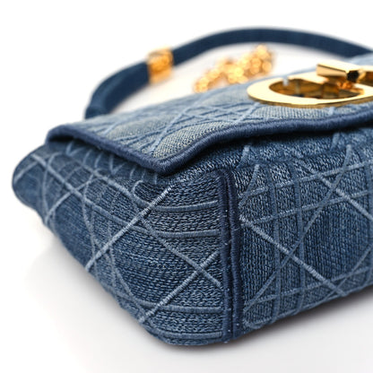 Denim Cannage Small Caro Bag Blue